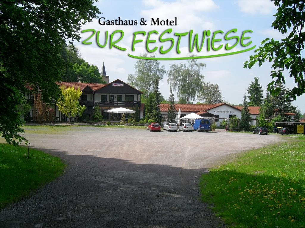 Motel Zur Festwiese Gierstadt Exterior photo